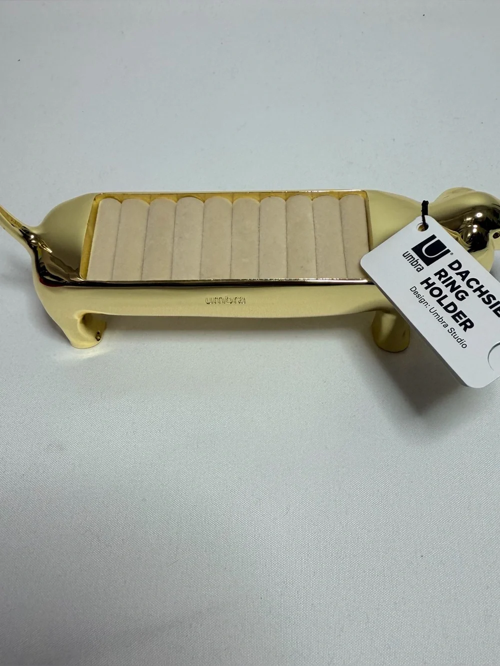 Umbra Gold Dachshund Jewelry Ring Organizer - Picture 4 of 6